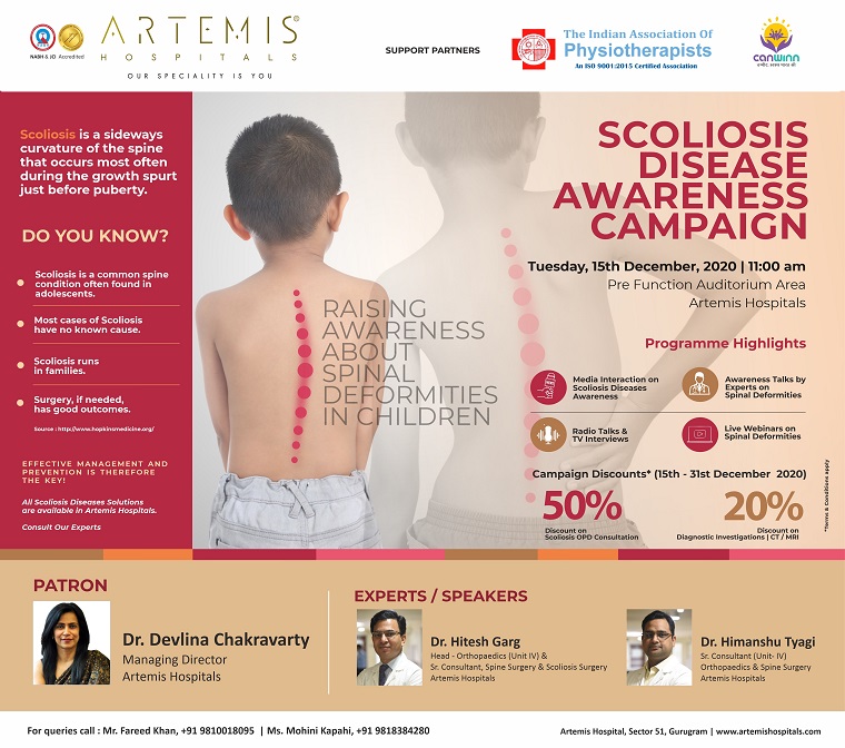Scoliosis Disease Awareness Campaign Artemis Hospitals